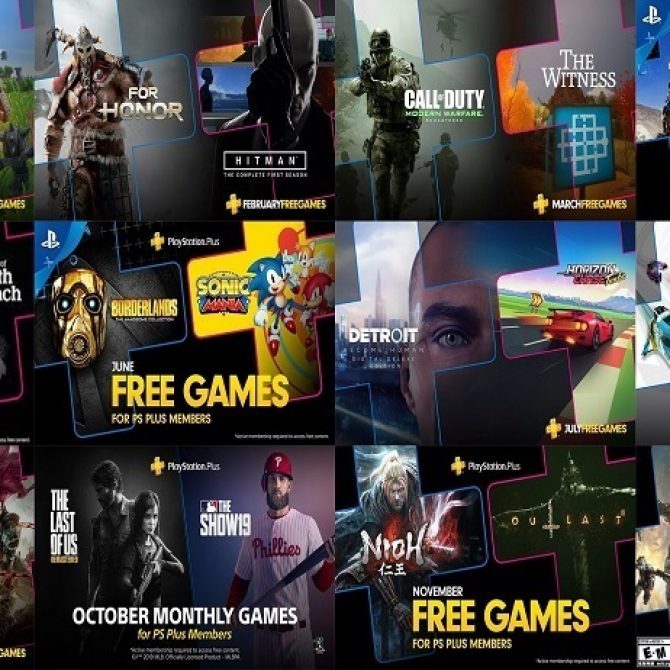 Todos os jogos da PS Plus 2019