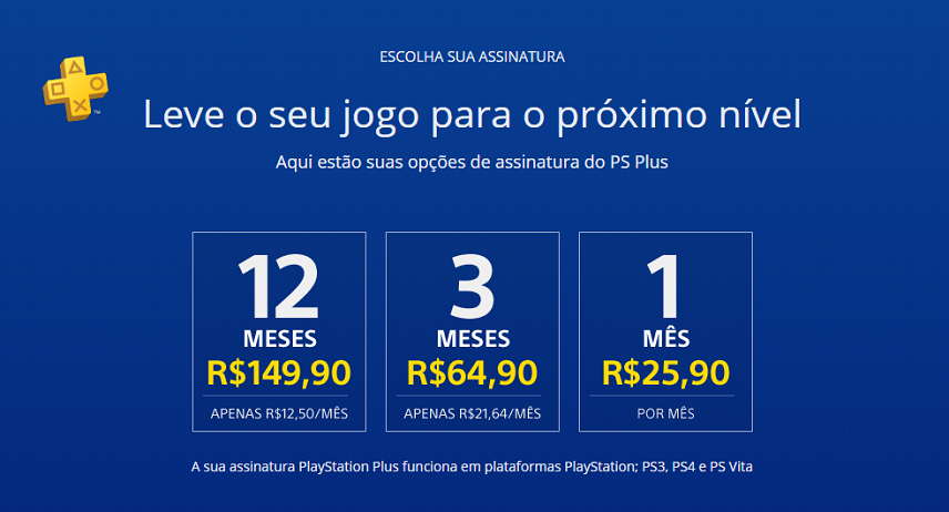 planos PS Plus