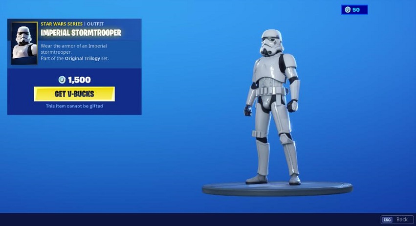 skin de Stormtrooper fortnite