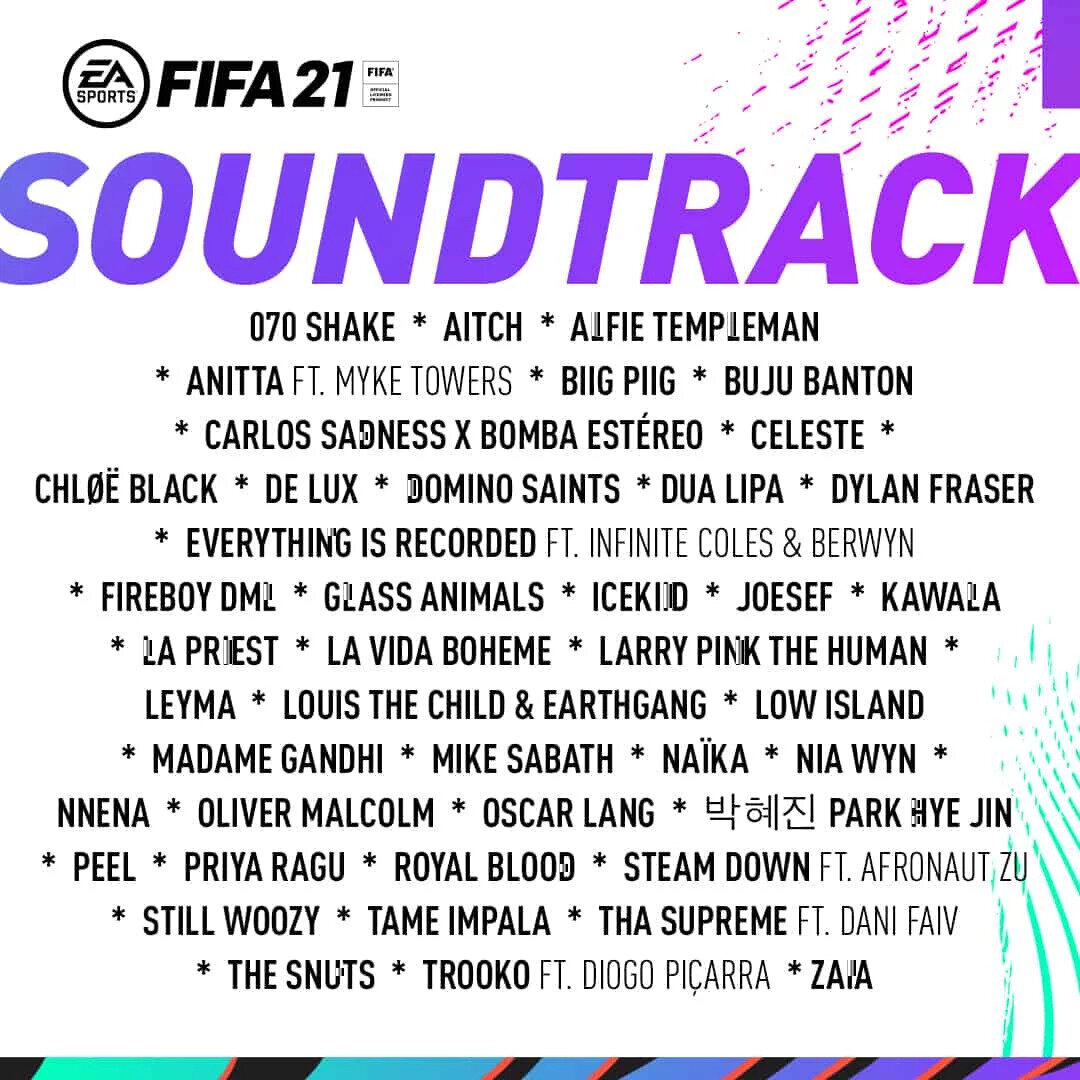 A trilha sonora de FIFA 21 é revelada e traz Anitta com "Me Gusta"