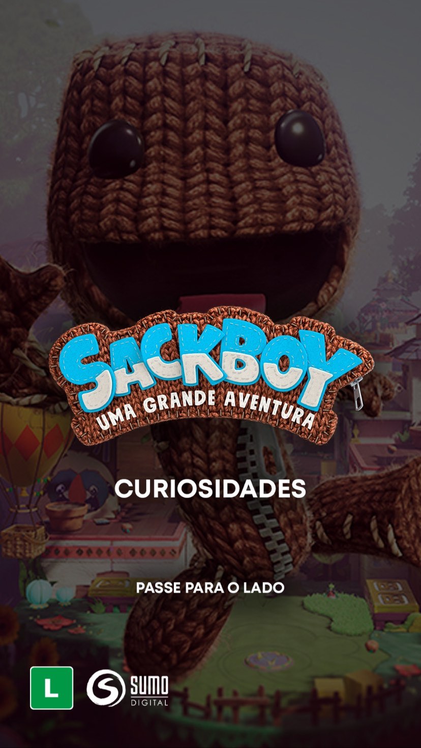 Sackboy: Uma Grande Aventura PS4 & PS5
