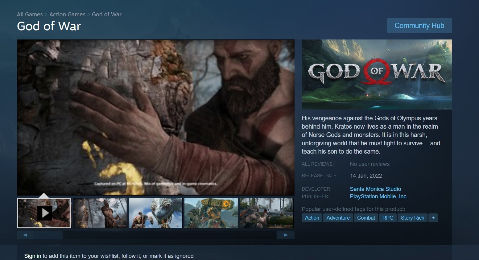 God of War para PC, pré-download no Steam: aqui está a data e hora