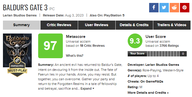 Breath of the Wild” é o segundo jogo mais bem avaliado da história do  Metacritic