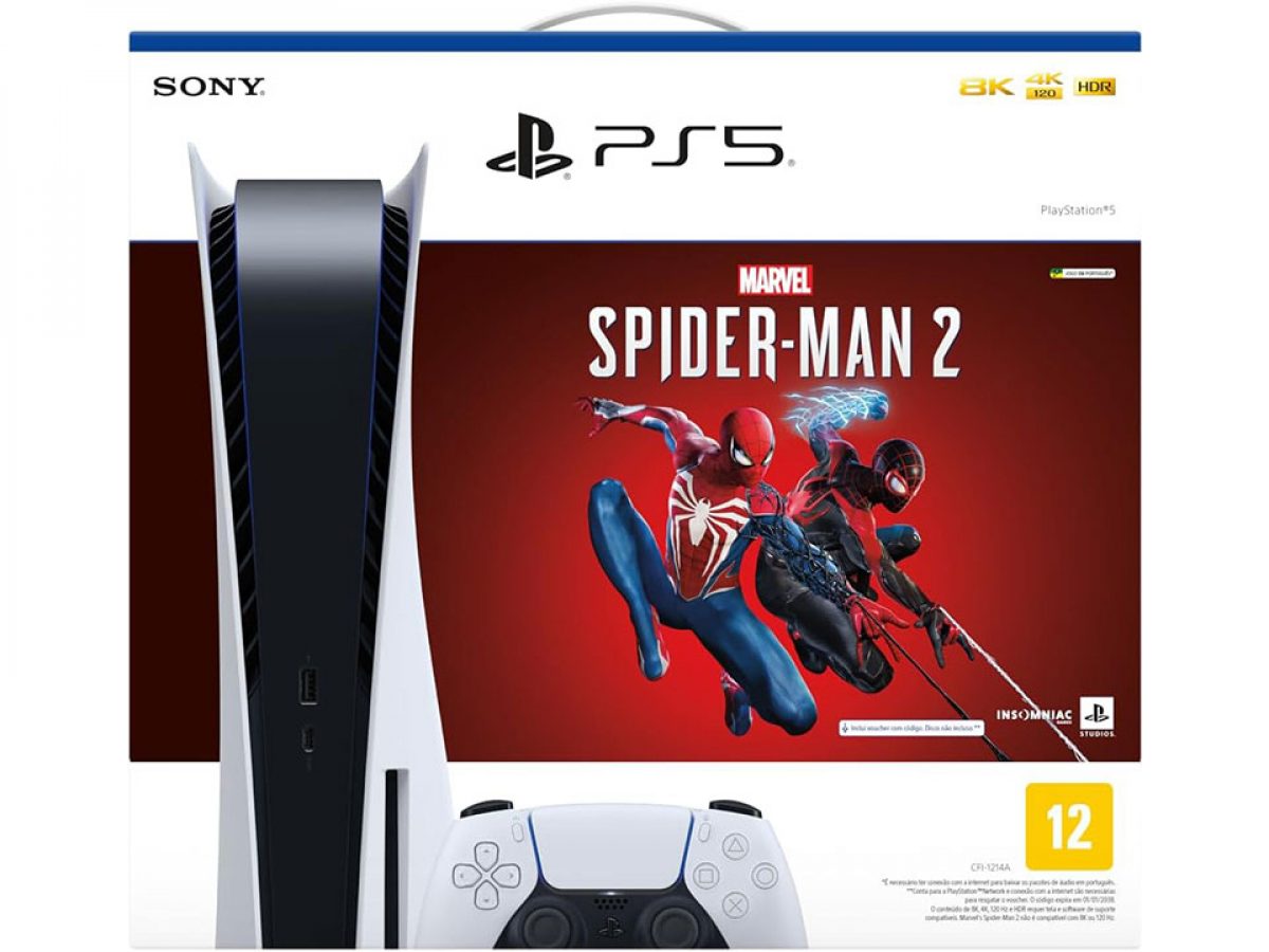 Black Friday: Console PlayStation 5 + Marvel's Spider-Man 2 está com  R$1.080 de desconto na, ps5 promoção  