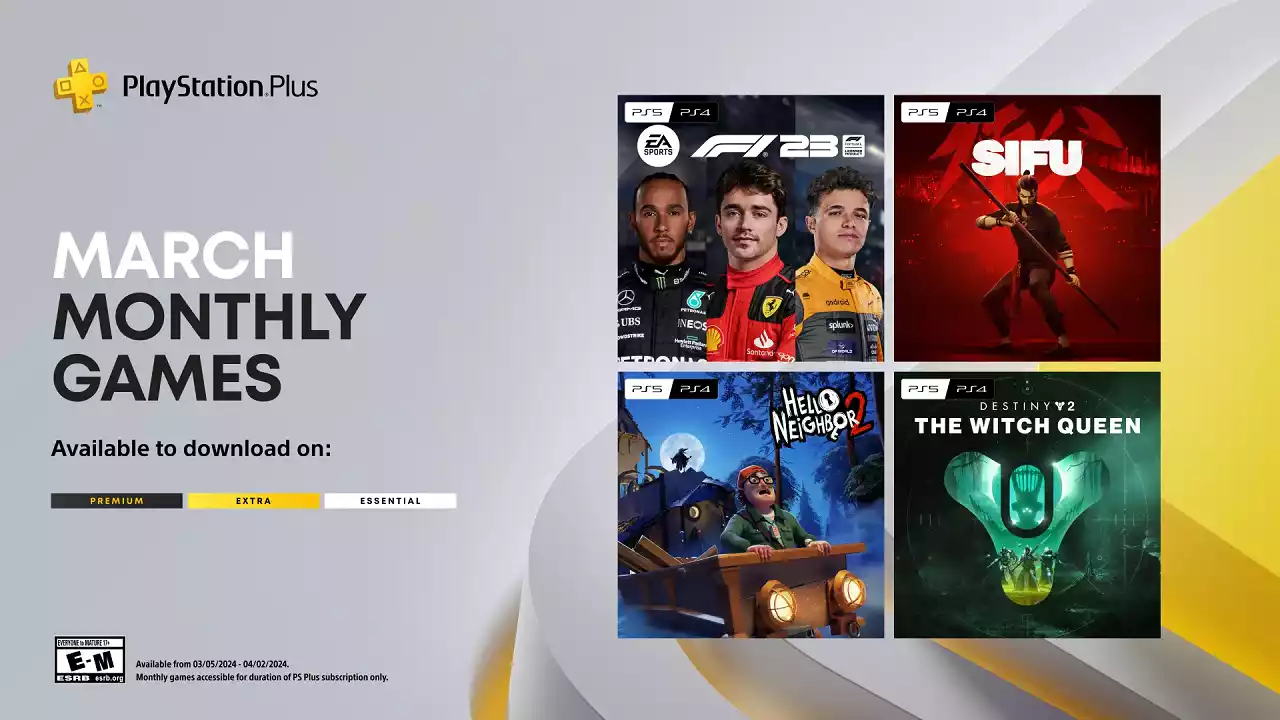 Ps plus essential jogos de mar o de 2024 divulgados