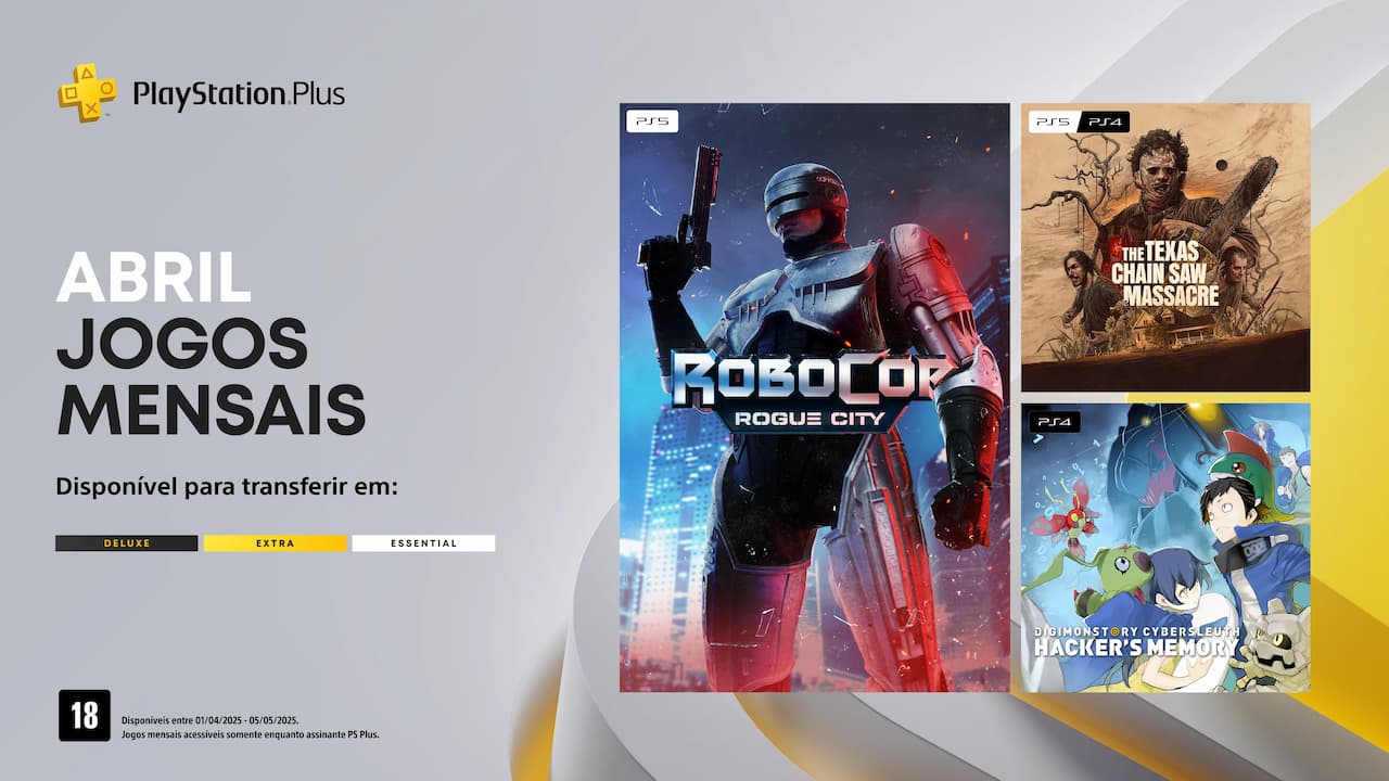 Jogos mensais PlayStation Plus maio 2025